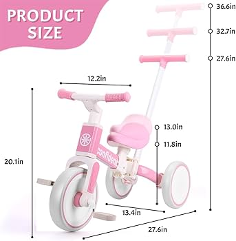 Amazon.com: XIAPIA Tricycle for Toddlers 1-3 Year Olds, 5 in 1